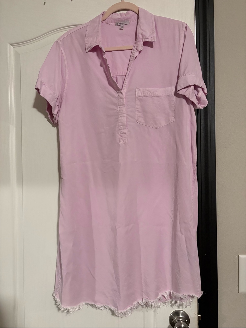 Light Pink Shirt Dress by Vervet